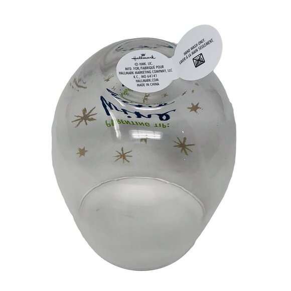 Hallmark Stemless Wine Glass Parenting Tip Gift New Baby Shower - Picture 2 of 3